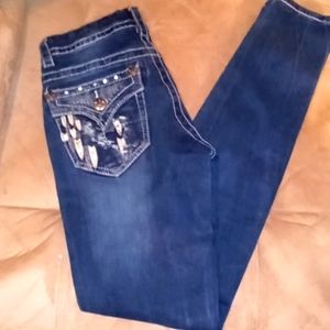 Rebel Soul Jeans size 1 in woman's strait legged.